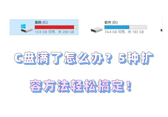 笔记本电脑c盘满了怎么扩容图标