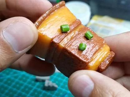 超轻粘土做红烧肉图标