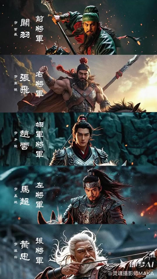 王者荣耀五虎将实力排名图标