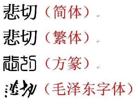 为什么会看繁体字图标