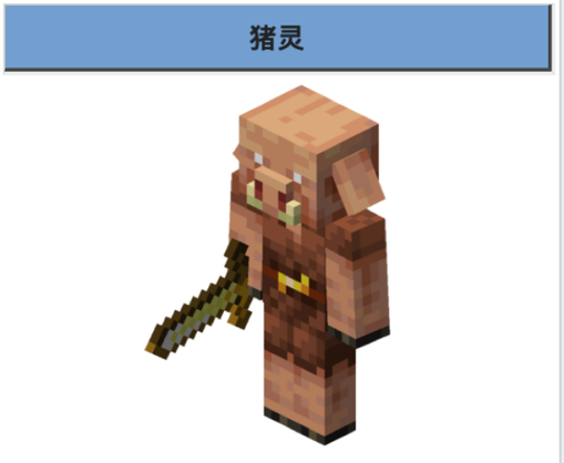 我的世界猪灵