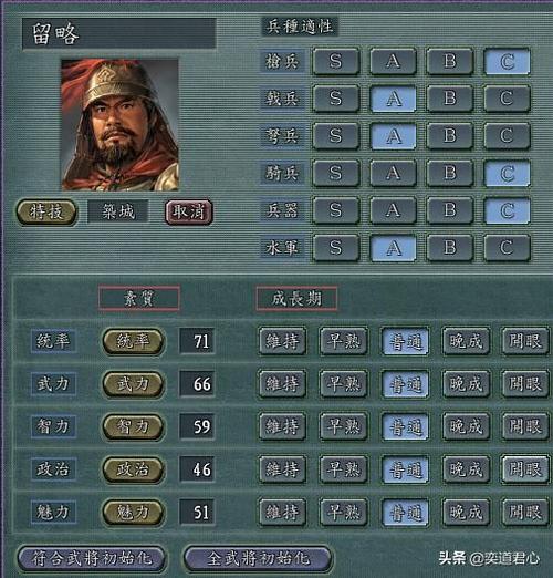 三国志11培养武将