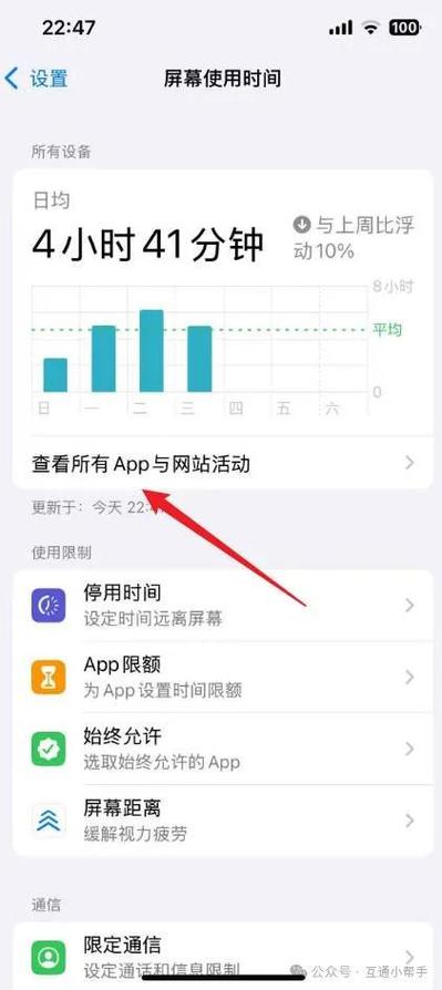 苹果怎么看昨天的屏幕使用时间明细图标