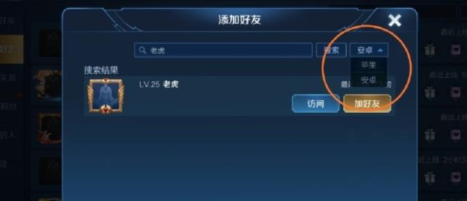 王者好友栏里找不到好友