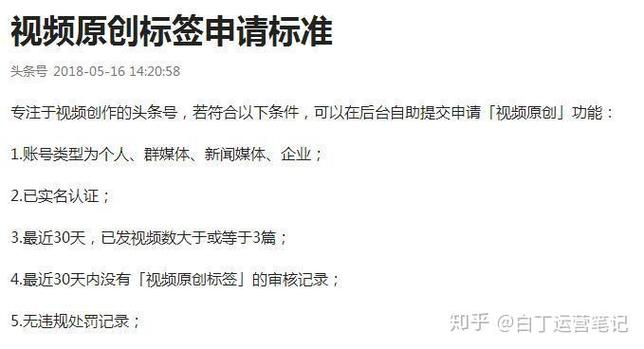 头条怎么开通原创权限图标