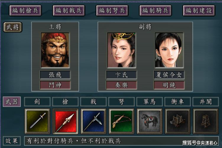三国志11武将搭配