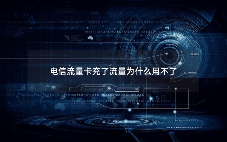 买了一张流量卡充值了用不了