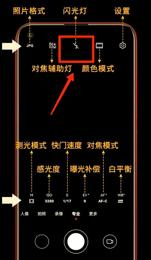 专业模式不能用闪光灯图标