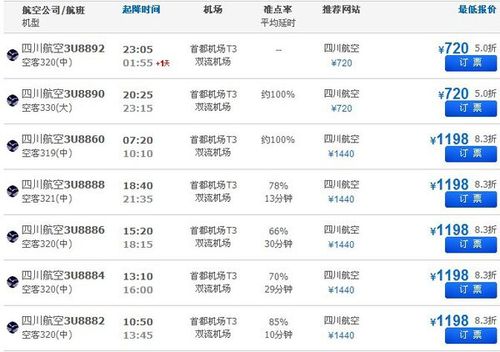 成都到北京的机票价格查询图标