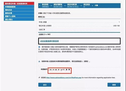 美国签证缴费网上支付