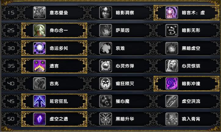 牧师技能一览表