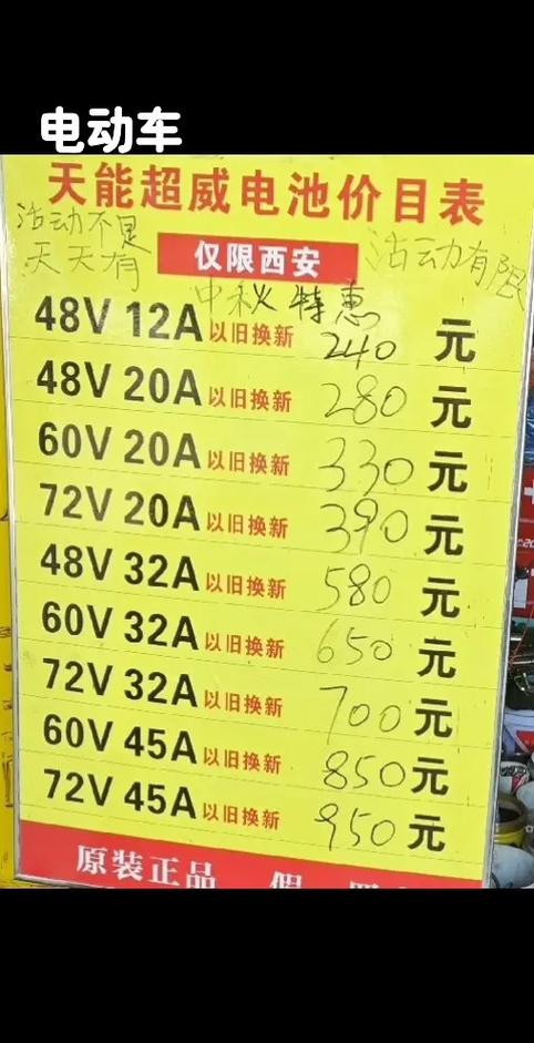天能电池型号及价格