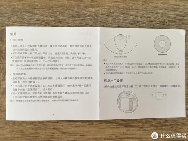 小米感应灯说明书图标