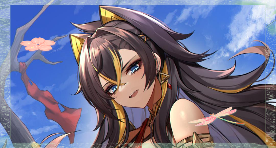 御神巫女冷月白狐