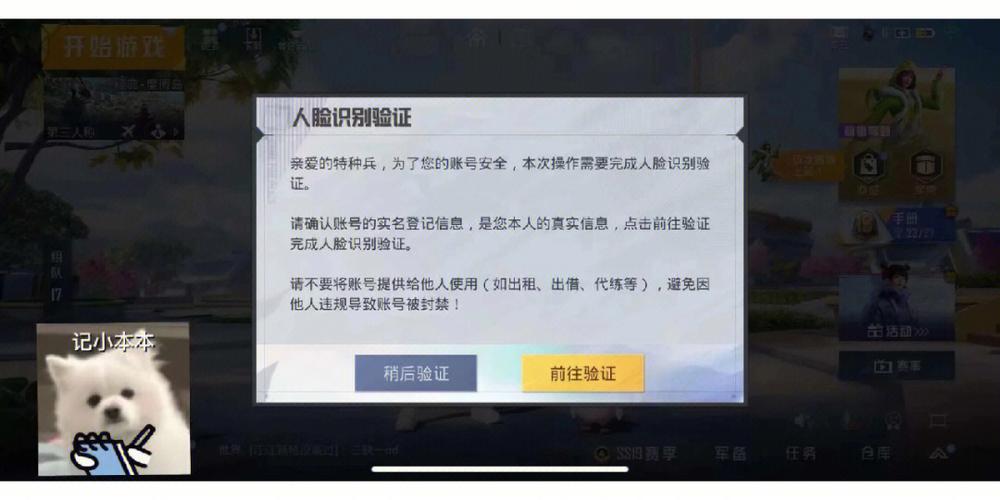 吃鸡弄人脸识别认证弄不了