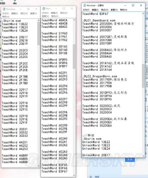 老滚5随从代码大全