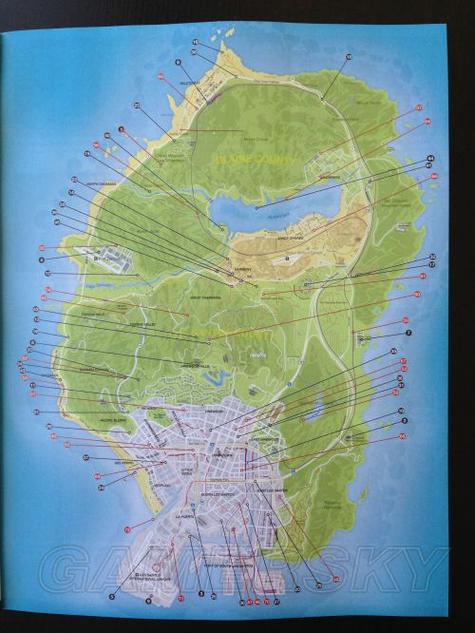 GTA5武器位置图标