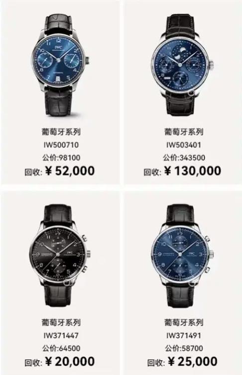 万国手表价格及图片
