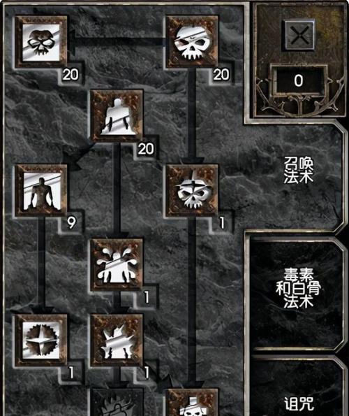 暗黑2死灵技能树图表