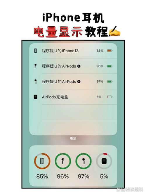i12蓝牙耳机电量显示图标