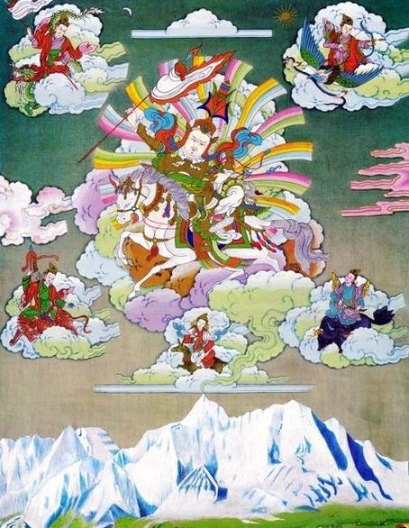雪山的山神的照片