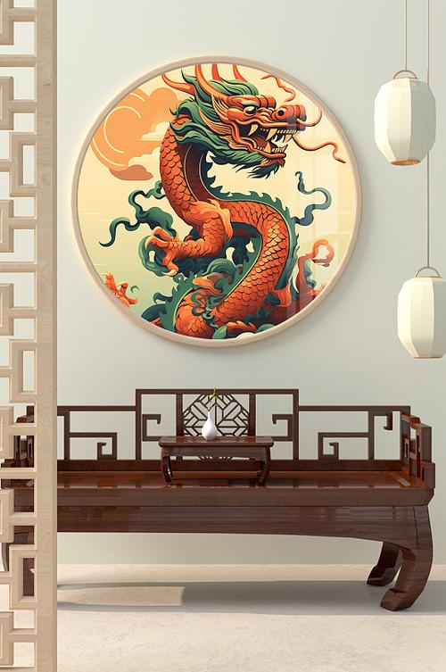 复古龙图片
