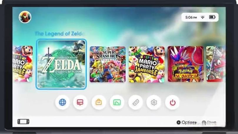 switch主界面有空白图标图标