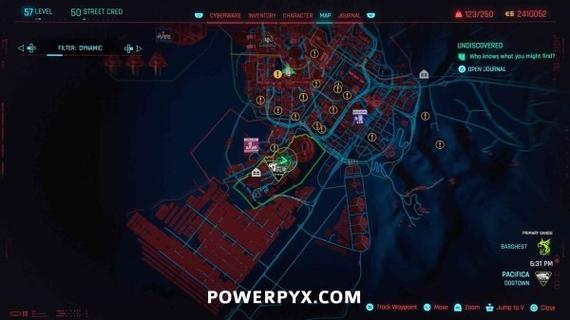 赛博朋克2077接入仓在哪里图标