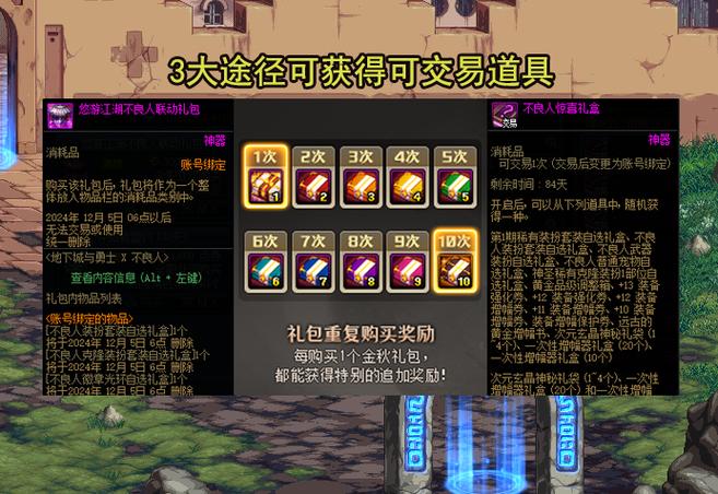 dnf高级装扮礼盒合成分解图标
