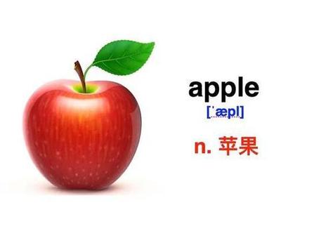 苹果的英文怎么写