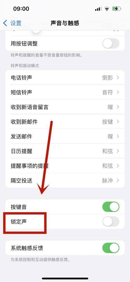苹果锁屏按键声音怎么设置图标