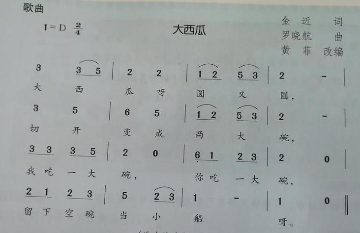 大西瓜圆又大个个都喜欢儿歌图标