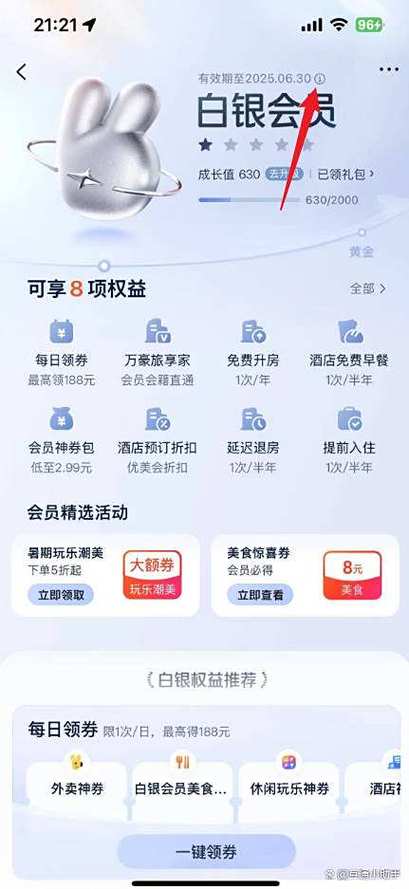 美团酒店会员怎么看图标