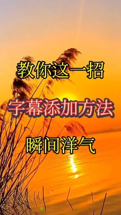如何制作小视频加字幕