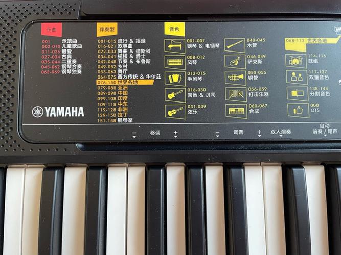 雅马哈电子琴700讲解图标