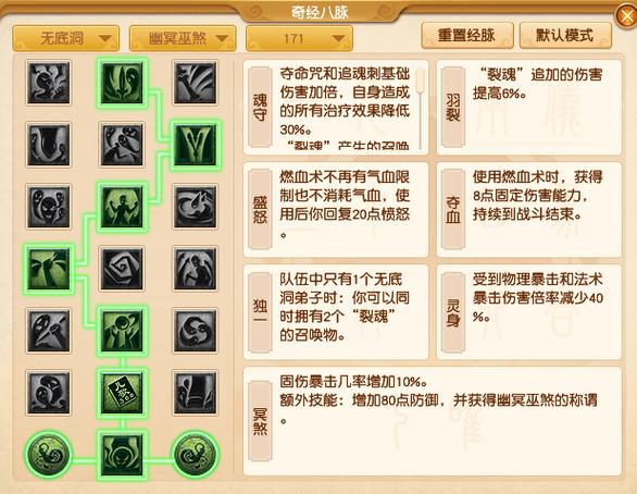 无底洞用什么经脉流派图标