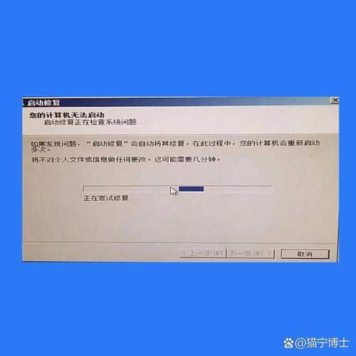 初始化电脑62%不动了图标