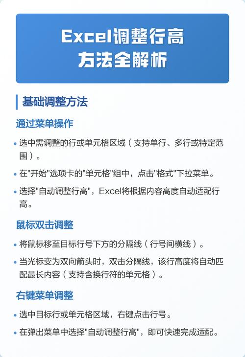 表格行高调整注意事项图标