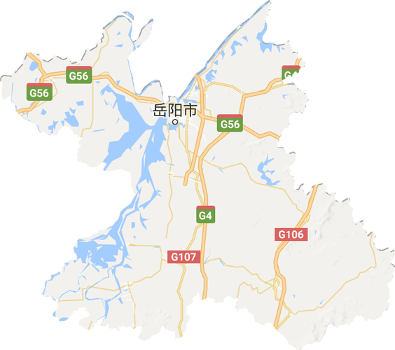 岳阳市地图