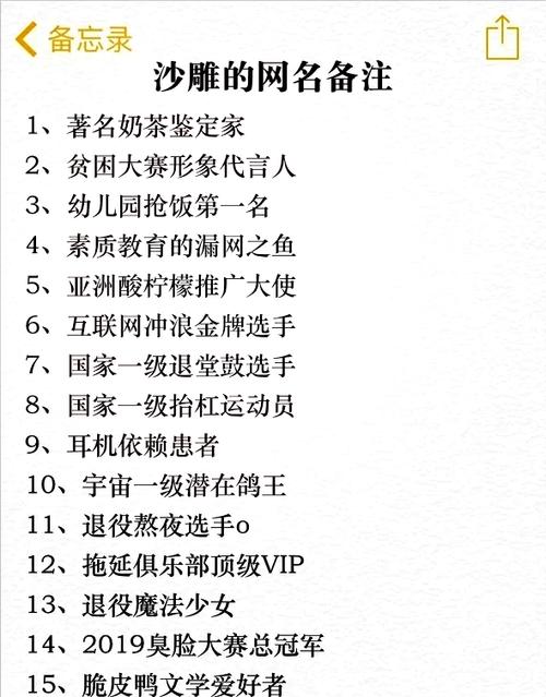 很逗比的网名
