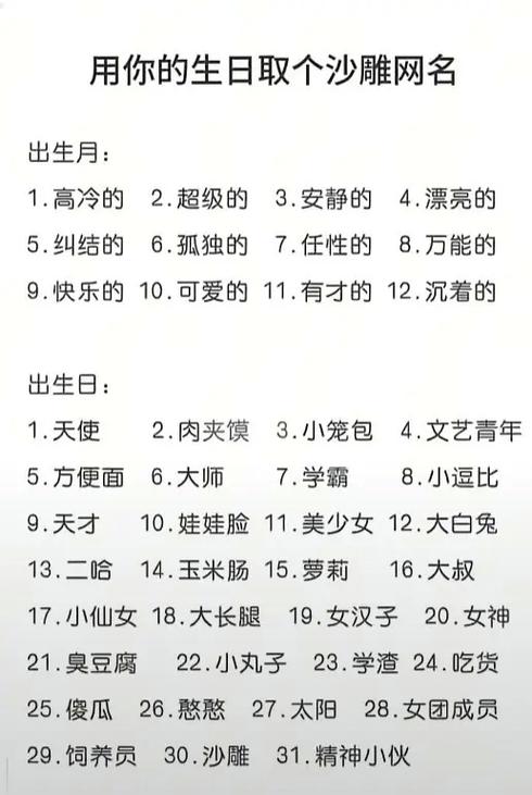 很逗比的网名