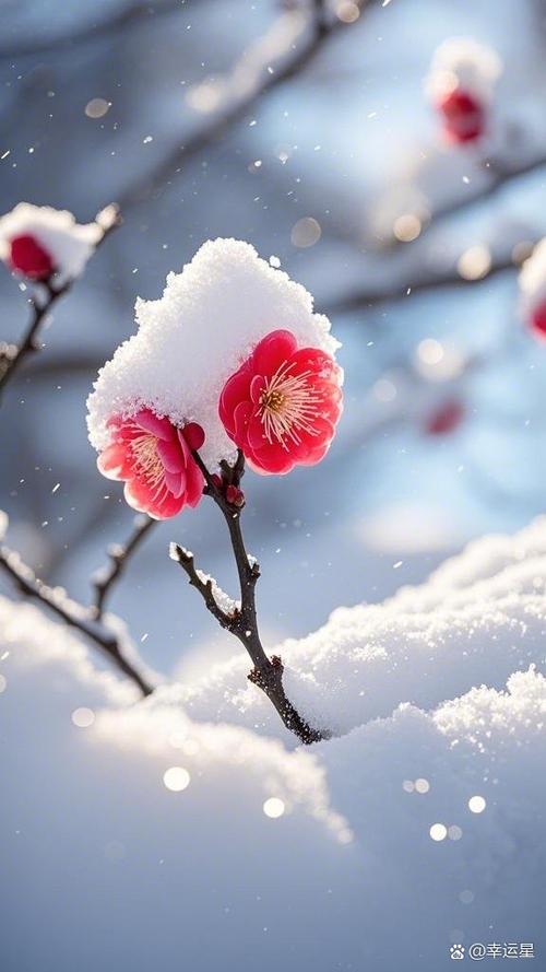 梅花雪景视频