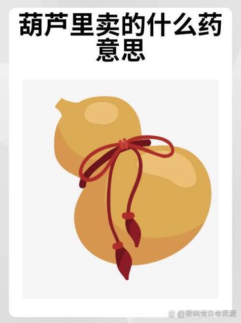 葫芦里卖的什么药出自哪里图标