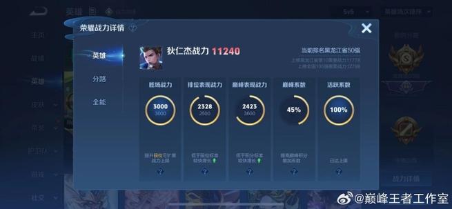 王者荣耀系数分怎么算的