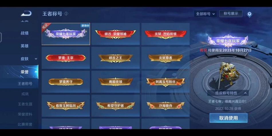 我有无限称号