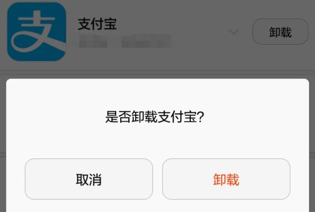 支付宝能卸载吗图标