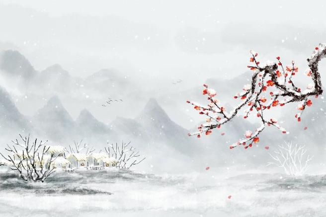 梅花背景图片素材图标