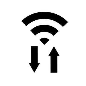 wifi旁边的上下箭头是什么意思
