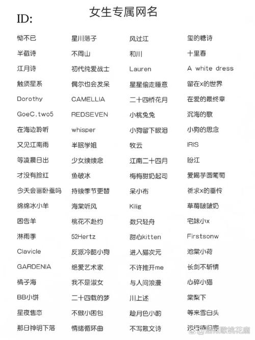劲舞好听稀少的名字
