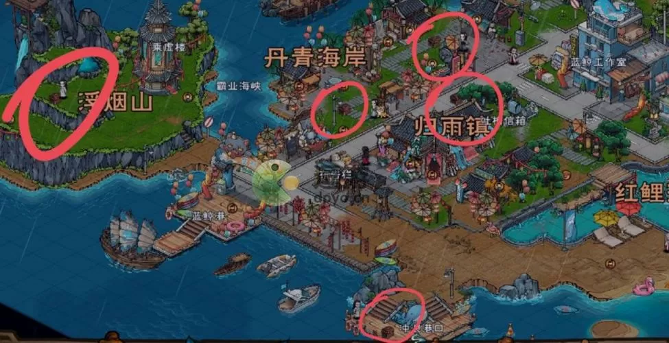 烟雨江湖藏宝图的宝藏在什么位置图标